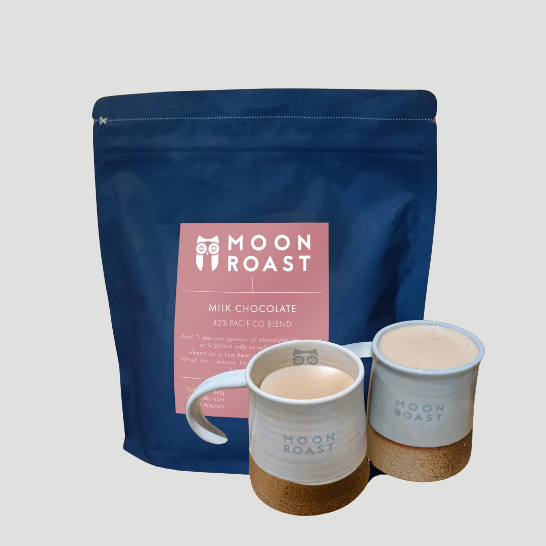 250g Flaked Milk Hot Chocolate & 8oz Handmade Ceramic Mug