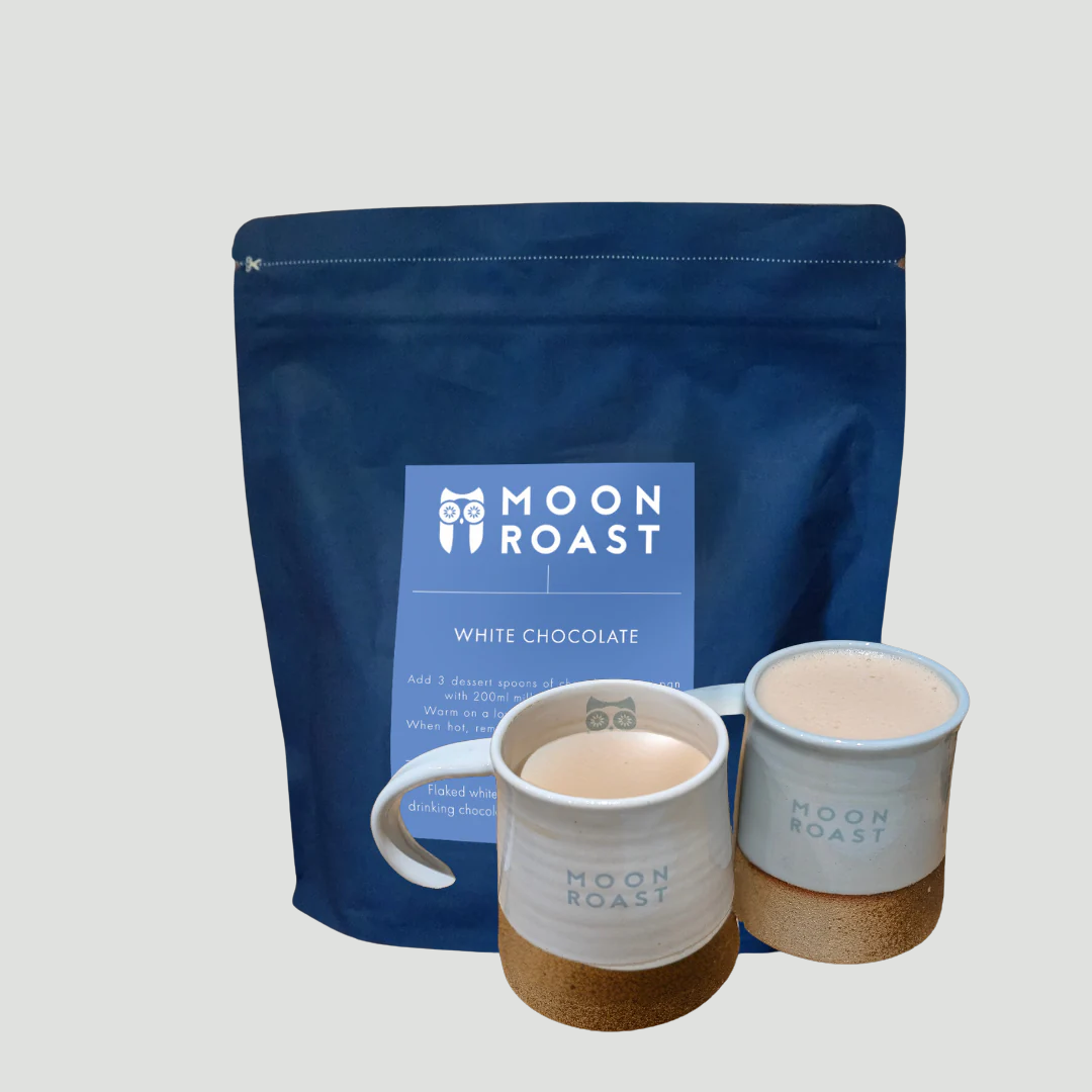 250g Flaked White Hot Chocolate & 8oz Handmade Ceramic Mug