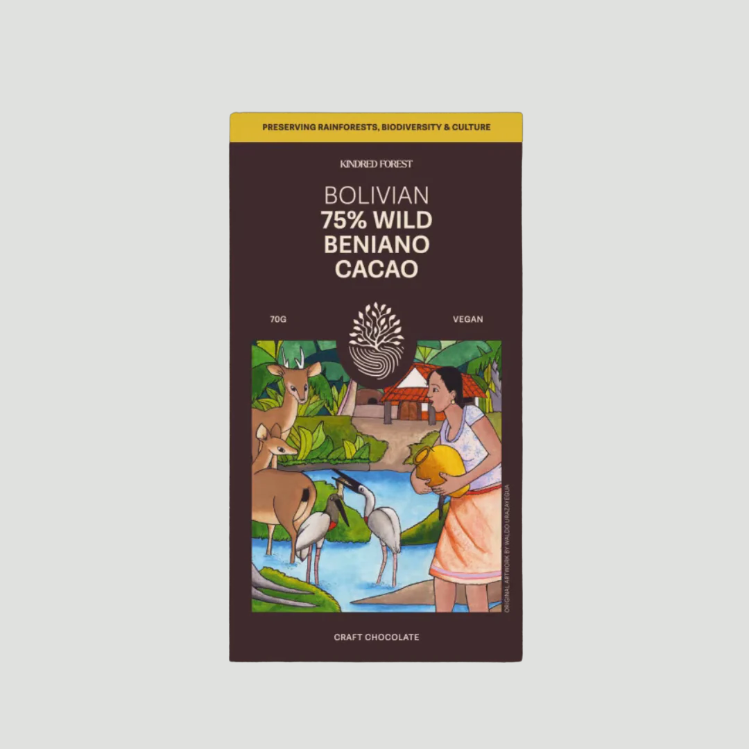 Bolivian 75% Wild Cacao Chocolate Bar