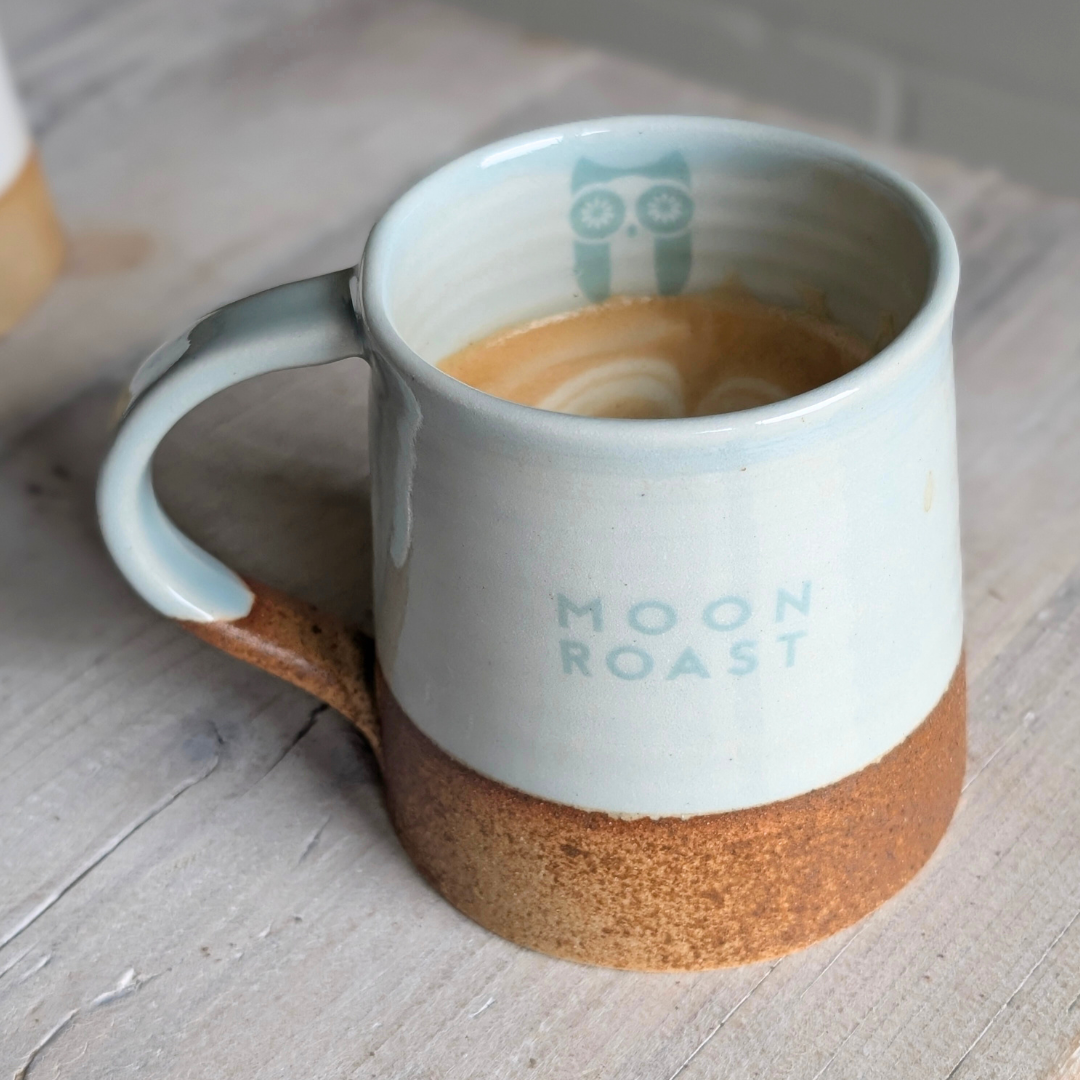 8oz Handmade Moon Roast Ceramic Mug