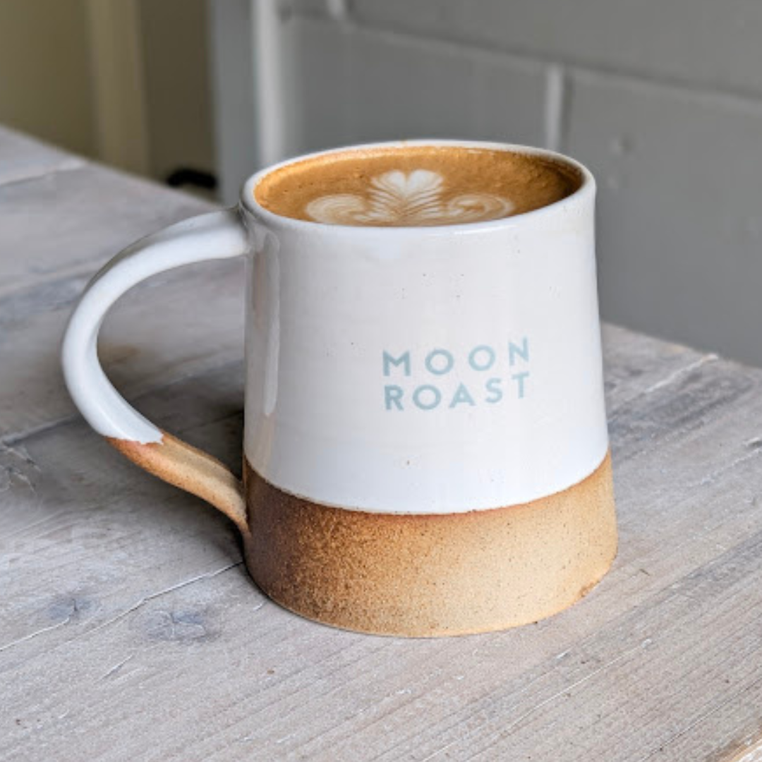 8oz Handmade Moon Roast Ceramic Mug