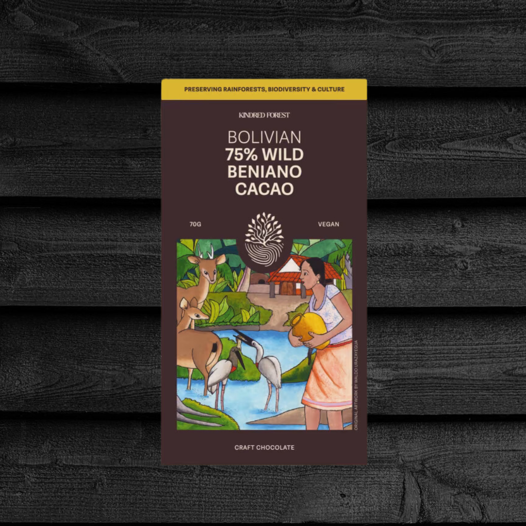 Bolivian 75% Wild Cacao Chocolate Bar